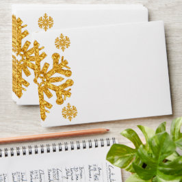 Guld Snowflake Winter Birthday