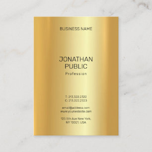 Guld-sökmall för modern minimal Elegant Visitkort