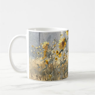 Guld Solfälts Vattenfärgsmug Kaffemugg