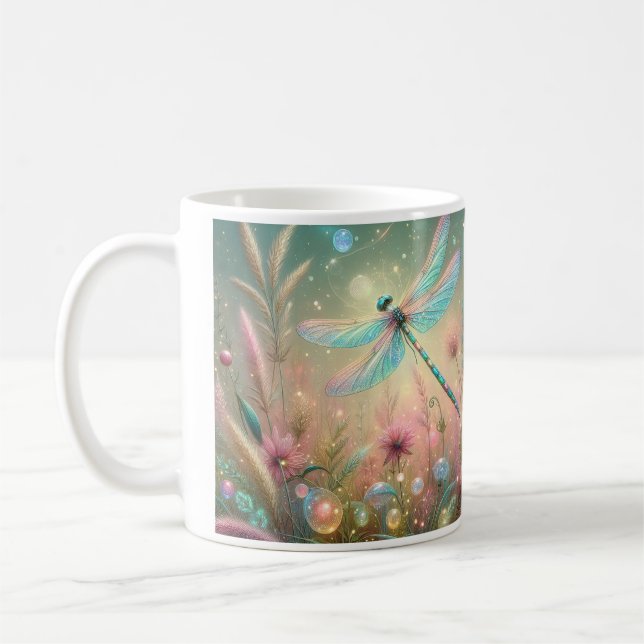 Guld Solnedgång Libell Kaffemugg (Vänster)