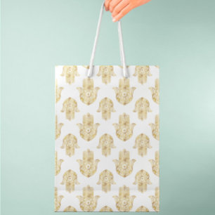 Guld Solros Hamsa Hand