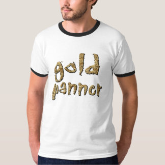 Guld som panorerar prospektera malmletareT-tröja T-shirt