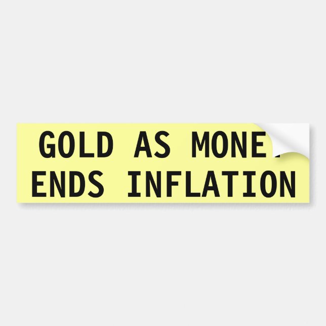 GULD SOM PENGAR SLUTER INFLATION BILDEKAL (Framsidan)