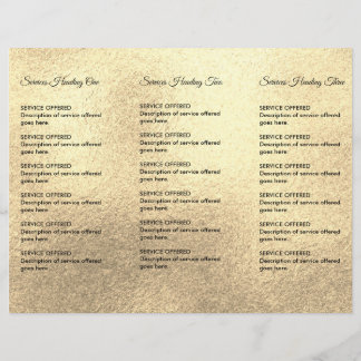 Guld Spa, Massage, Frisör Meny & Prissättning