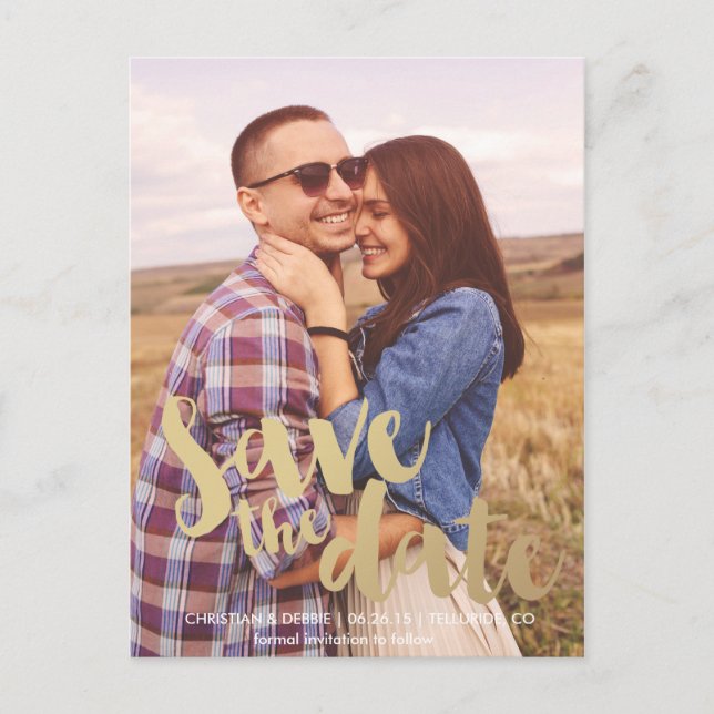 GULD SPARAR DATUM // Spara datum meddelande (Framsida)