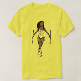 Guld Spark Twirl Girl T-Shirt