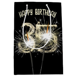 Guld Sparklers for 35e Birthday