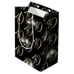 Guld Sparklers för 40:e födelsedagen