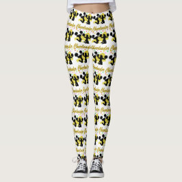 GULD SPARKLING CHEERLEADER MEGAPHONE LEGGINGS