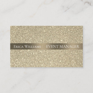 Guld- sparkly glitter visitkort