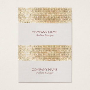 Guld Sparkly Sequin Mini Prisa Märkre, gåvor eller Visitkort