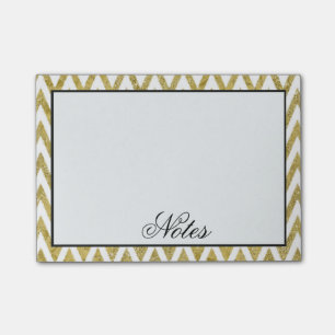 Guld- sparrerandar post-it block