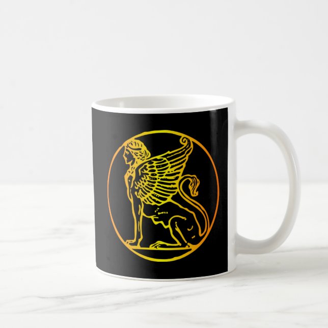 Guld Sphinx Kaffemugg (Höger)