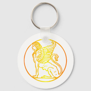 Guld Sphinx Nyckelring