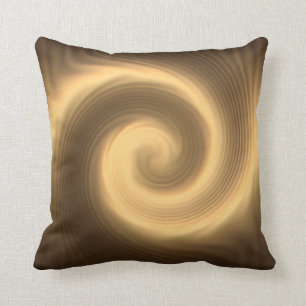 Guld- spiral struktur kudde