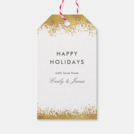 Guld Splatters Presentetikett