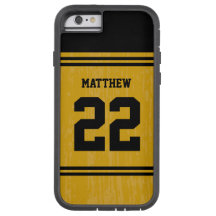 Guld Sport Jersey Number iPhone 6