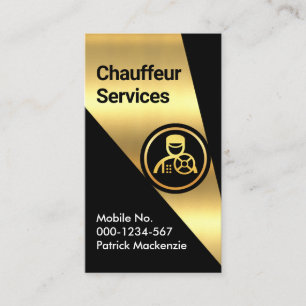 Guld Spotlight på chauffören Visitkort