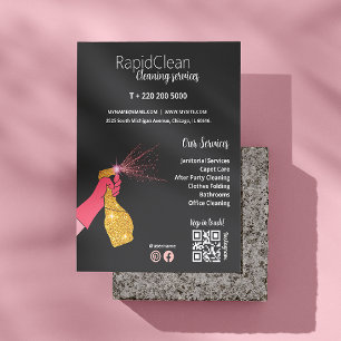 Guld Spray Renaner Houseservation Service Flygblad