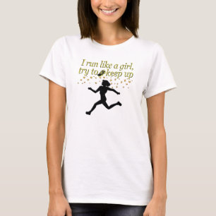 GULD SPRINGA LIKSOM ETT CHAMPION TRACK OCH FÄLT DE T SHIRT