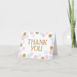 Guld Sprinkles Scatter Dots Tack Kort