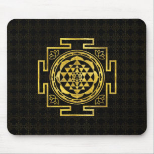 Guld- Sri Yantra/Sri Chakra Musmatta