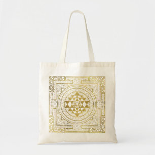 Guld- Sri Yantra/Sri Chakra Tygkasse