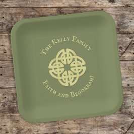 Guld St. Patrick's Day Personlig Celtic
