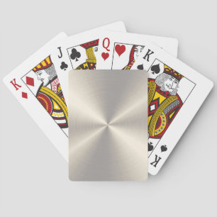 Guld Stainless Steel Metall Casinokort