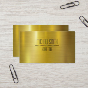 Guld Stainless Steel Metall Visitkort