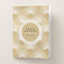 Guld-stammen Art-deco Mönster