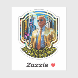 Guld Standard - president Trump 2024 Klistermärken