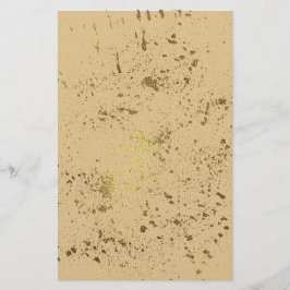 Guld Stänk Brevpapper