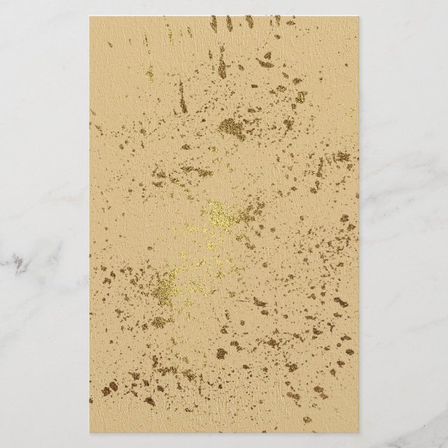 Guld Stänk Brevpapper (Framsida)