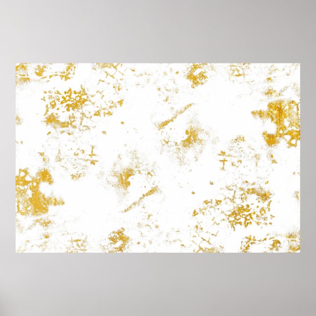 Guld stänk Struktur. Pensellinjedesign inslag Poster (Framsidan)