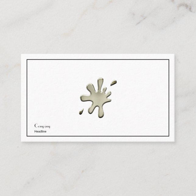 Guld Stänk Visitkort (Framsida)