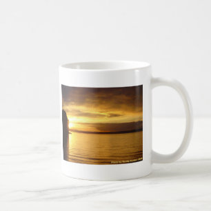 Guld- stänkkaffemugg kaffemugg