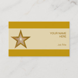 Guld Star affärskort kräm rand Visitkort
