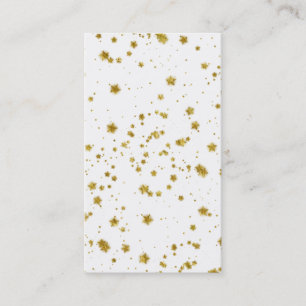 Guld Star Faux Foil Sequin Background Stjärndesig Visitkort