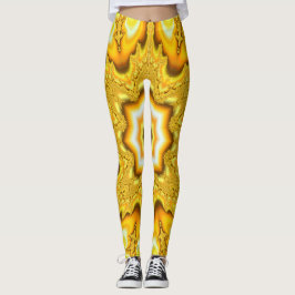 Guld Star Fractal Leggings