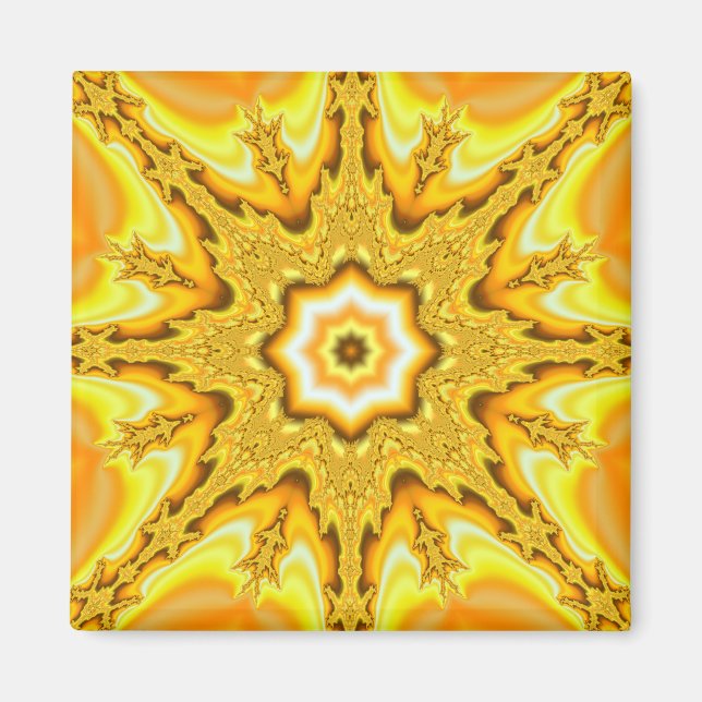 Guld Star Fractal Magnet (Framsidan)