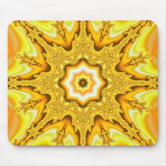 Guld Star Fractal Mousepad Musmatta (Framsidan)