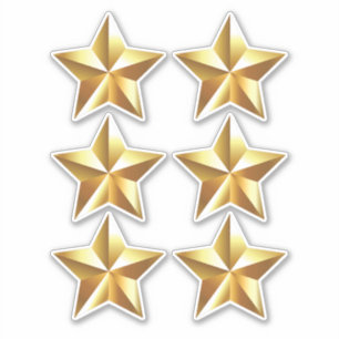 Guld Star Klistermärken