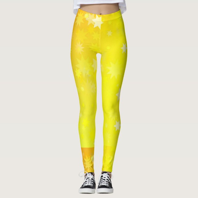 Guld Star Kvinnliga ben Leggings (Framsida)