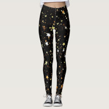 Guld Star Leggings - bekvämlighet och Snyggt