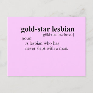 GULD STAR-LESBISK (definition) Vykort