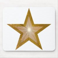Guld Star moussepad vit