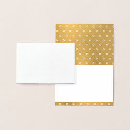 Guld Star of David Blank Personlig Luxury Folierat Kort