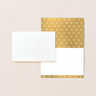 Guld Star of David Blank Personlig Luxury Folierat Kort