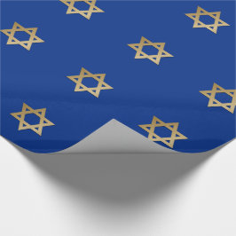 Guld Star of David Jewish Helgdagars Gift Presentpapper